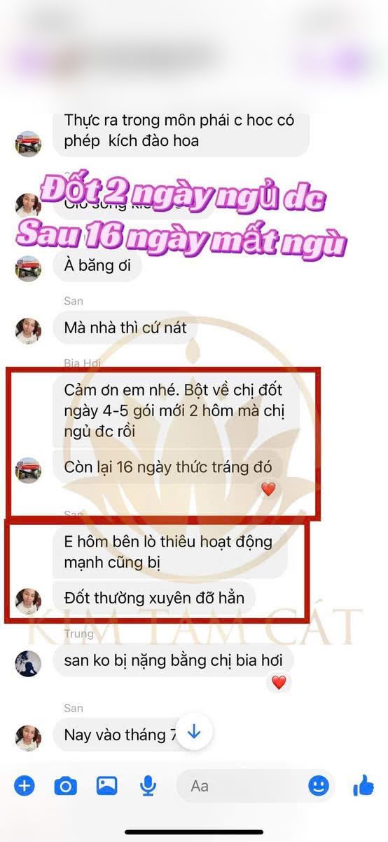 Tin nhắn khách kể đốt bột 2 ngày là ngủ được sau 16 ngày mất ngủ